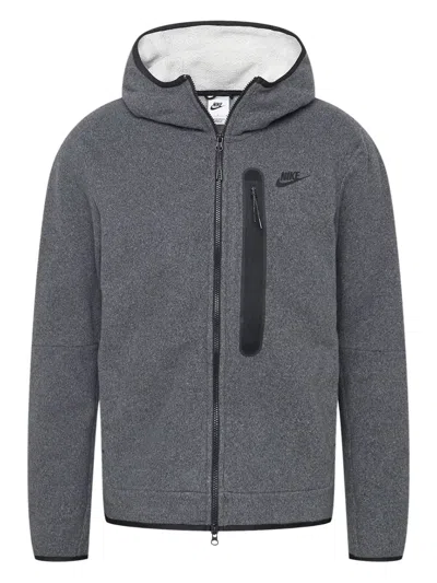 Nike Full-zip Winterized "silver" Hoodie In Grey