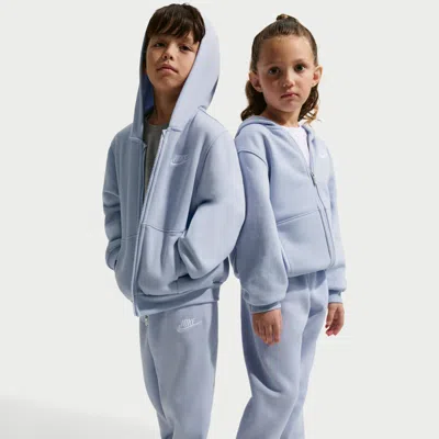 Nike Full-zip Club Set Little Kids 2-piece Hoodie Set In Blue