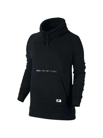Nike Funnel Neck Sweatshirt In Black