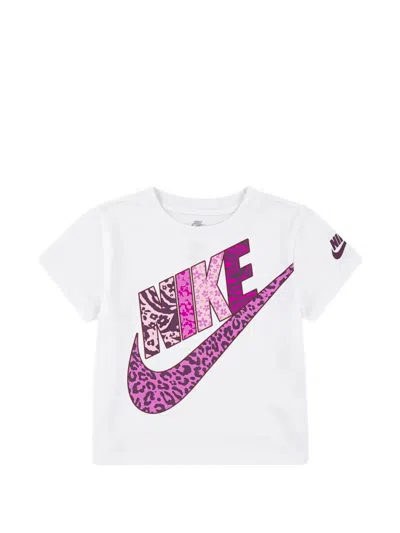 Nike Futura Animal-print-logo T-shirt In White
