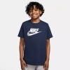 Nike Futura Big Kid Unisex Crew Neck Short Sleeve Regular Fit Graphic T-shirt In Black