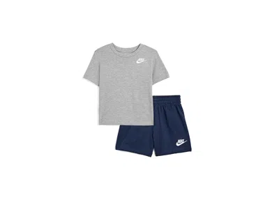 Nike Kids' Futura Club Shorts Set (toddler) Boy's Shorts Midnight Navy: 4 Toddler One Size In Multi
