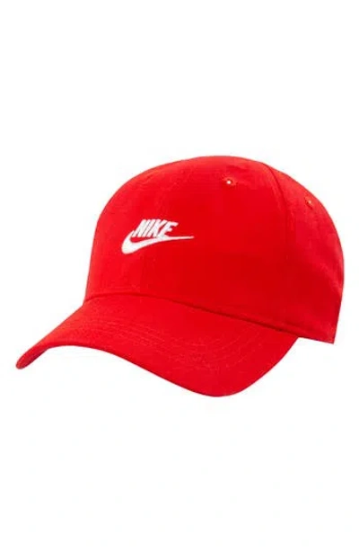 Nike Kids'  Futura Curve Brim Baseball Cap In Red