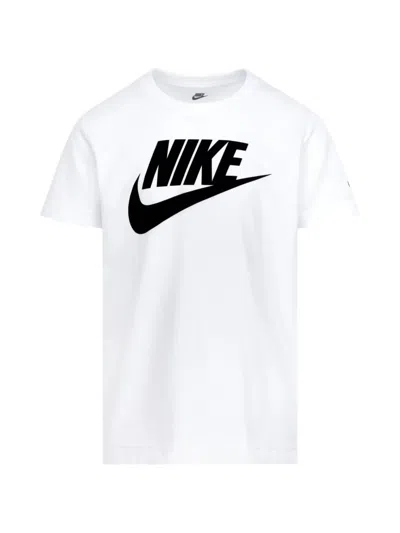 Nike Babies' Futura Evergreen Logo-print T-shirt In White