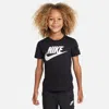 Nike Little Kids' T-shirt In Black