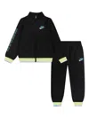 Nike Dri-fit Sportswear Baby 2-piece Futura Propus Set In Black