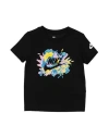 Nike Futura Sport Splash Toddler Boy T-shirt Black Size 7 Cotton, Polyester In Black