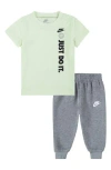 Nike Babies'  Futura T-shirt & Pants Set In Gray