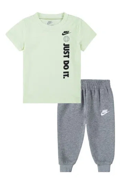 Nike Babies'  Futura T-shirt & Pants Set In Gray