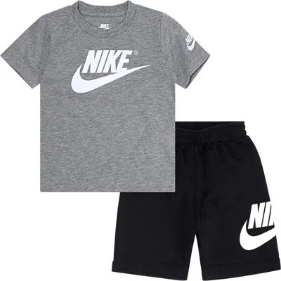 Nike Kids'  Futura T-shirt & Shorts Set In Gray