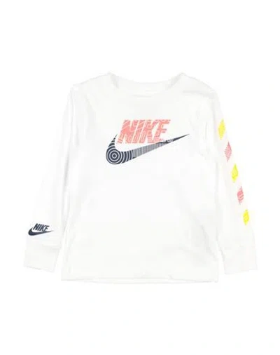 Nike Babies'  Futura/hazard Tread Toddler Boy T-shirt White Size 6 Cotton, Polyester