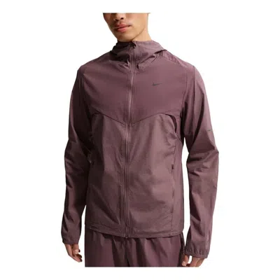 Nike Fw25 Stride Repel Running Top 'dark Wine Tattoo' In Purple