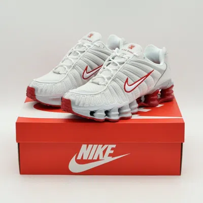 Pre-owned Nike Fz4344-001  Shox Tl Platinum Tint Gym Red White Silver Grey (women's)