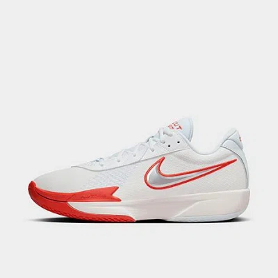Nike G. T. Cut Academy Basketball Shoes In Summit White/picante Red/football Grey/metallic Silver