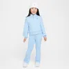 Nike Game, Swoosh, Match! Little Kids' Quarter-zip Ribbed Top And Leggings Set In Blue