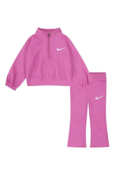 Nike Babies'  Game Swoosh Match Pullover & Leggings Set In Pink