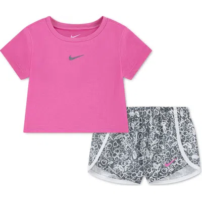 Nike Babies'  Games Swoosh Match Sprinter T-shirt & Shorts Set In Multi