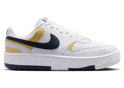 Pre-owned Nike Gamma Force Obsidian (women's) Sneakers In White/soft Pearl/saturn Gold In Multi