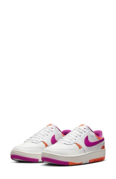 Nike Gamma Force Sneaker In White/fuchsia/mango