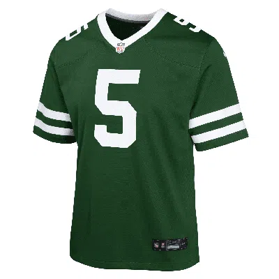 Nike Garrett Wilson New York Jets Big Kids'  Nfl Game Jersey In Green
