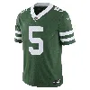 Nike Garrett Wilson New York Jets  Men's Dri-fit Nfl Limited Football Jersey In Green