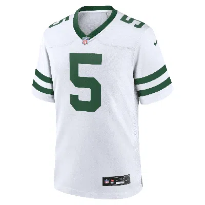 Nike Garrett Wilson New York Jets  Men's Nfl Game Football Jersey In White