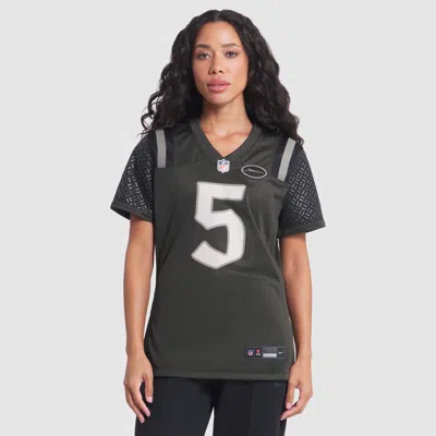 Nike Garrett Wilson New York Jets Rivalries Collection Womenâs  Women's Nfl Game Jersey In Black