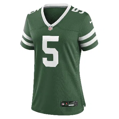 Nike Garrett Wilson New York Jets  Women's Nfl Game Football Jersey In Green