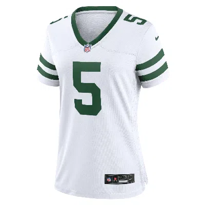 Nike Garrett Wilson New York Jets  Women's Nfl Game Football Jersey In White