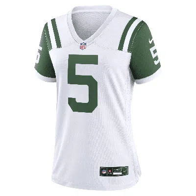 Nike Garrett Wilson New York Jets  Women's Nfl Game Football Jersey In White