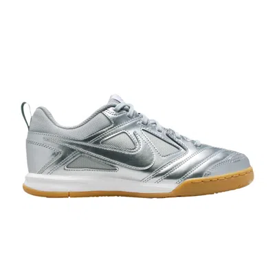 Pre-owned Nike Gato Lv8 Gs 'chrome Gum' | Silver | Kid's Size 6.5