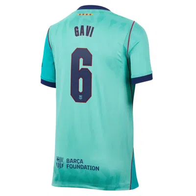 Nike Gavi Barcelona 2026/27 Stadium Third Big Kids'  Dri-fit Soccer Jersey In Green