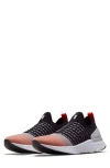 Nike React Phantom Run Flyknit 2 Sneakers In Black/ White/ Orange/ Green