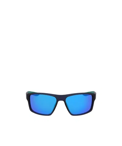 Nike Geometric Frame Sunglasses In Blue