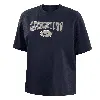 Nike Georgetown  Women's College Boxy T-shirt In Blue