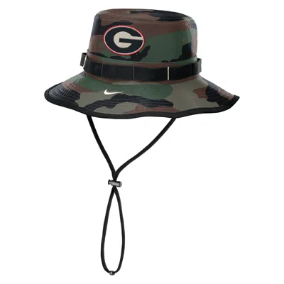 Nike Georgia 2025 Military Appreciation Boonie  Men's Dri-fit College Bucket Hat In Brown