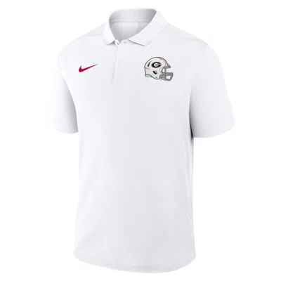 Nike Georgia 2026 White Out Victory  Men's Dri-fit College Polo