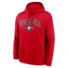 Nike Georgia Arch  Men's College Pullover Hoodie In Red