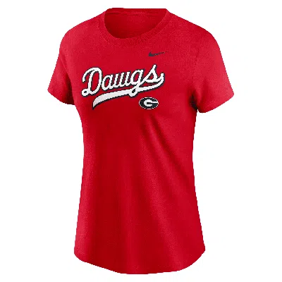 Nike Georgia Athletic Prep Arch Local Script  Women's College T-shirt