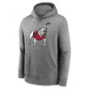 Nike Georgia Bulldogs Legacy Club Primary Logo  Men's College Pullover Hoodie In Grey