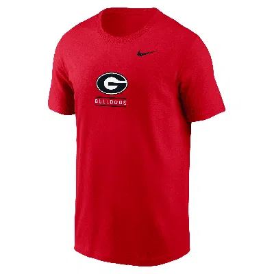 Nike Georgia Bulldogs  Men's College T-shirt In Red