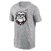Nike Heather Gray Georgia Bulldogs Primetime Alternate Logo T-shirt