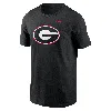 Nike Big Boys And Girls Black Georgia Bulldogs Cotton Logo T-shirt In Black