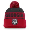 Nike Georgia Bulldogs Primetime Peak  Unisex College Cuffed Pom Beanie In Red
