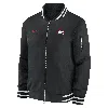 Nike Georgia Bulldogs Sideline  Men's College Full-zip Bomber Jacket In Black