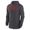 Nike Men's Anthracite Georgia Bulldogs Sideline Hoodie Performance Long Sleeve T-shirt In Grey