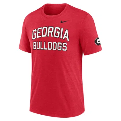 Nike Georgia Campus Collegiate Block  Men's College T-shirt In Red
