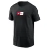 Nike Ohio State Campus Logo Swoosh  Men's College T-shirt In Black