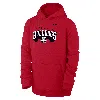 Nike Georgia Club Fleece Big Kids' (boys')  College Pullover Hoodie In Red