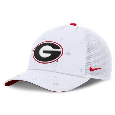 Nike Georgia Country Club Golfin' Rise  Unisex College Trucker Adjustable Hat In White